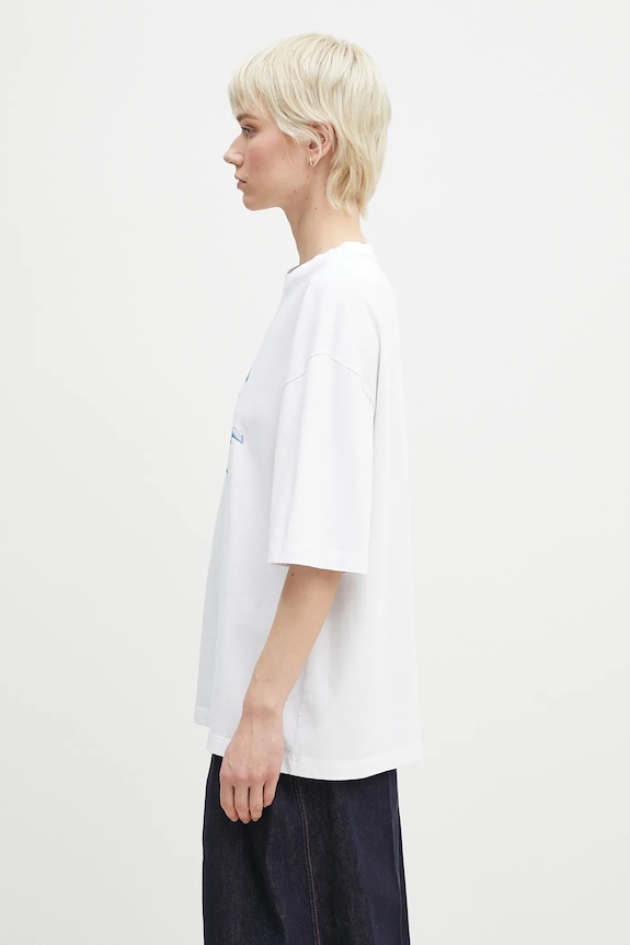 Pamučna majica Fiorucci Cupid Print Relaxed Fit bijela U02SPTSH101CJ01WH08