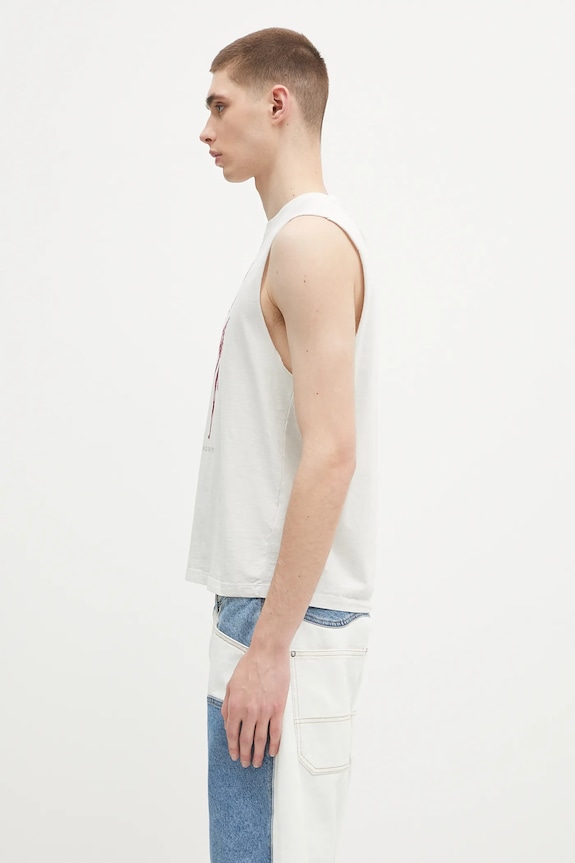 Îmbrăcăminte Aries tricou din bumbac Faded Nirvana Muscle Vest AR4002703 bej