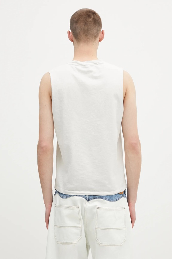 Aries tricou din bumbac Faded Nirvana Muscle Vest AR4002703 bej