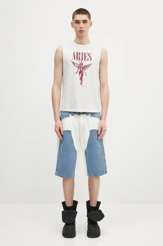 Aries tricou din bumbac Faded Nirvana Muscle Vest AR4002703
