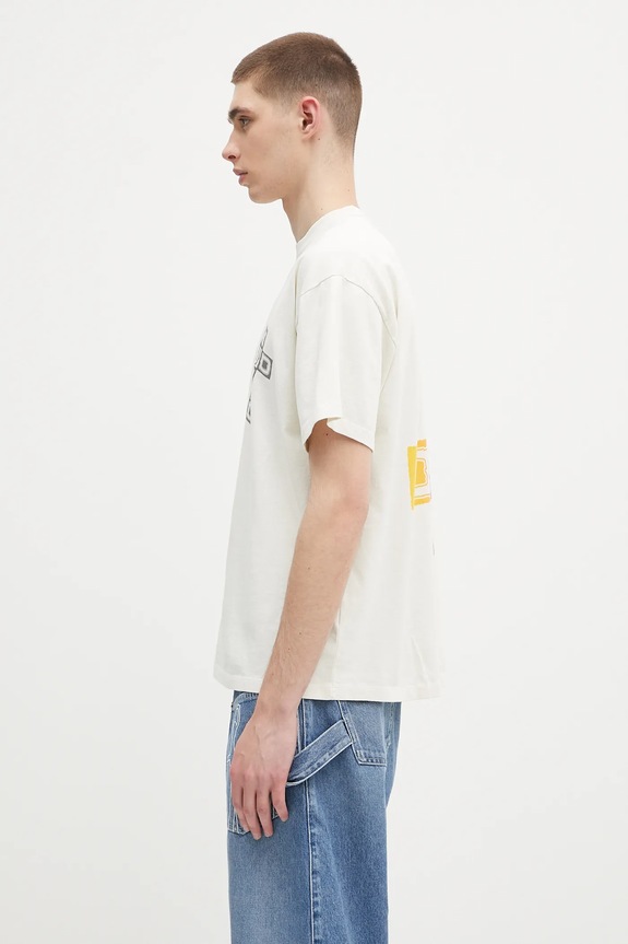 Îmbrăcăminte Aries tricou din bumbac Faded God Town SS Tee AR6003803 bej