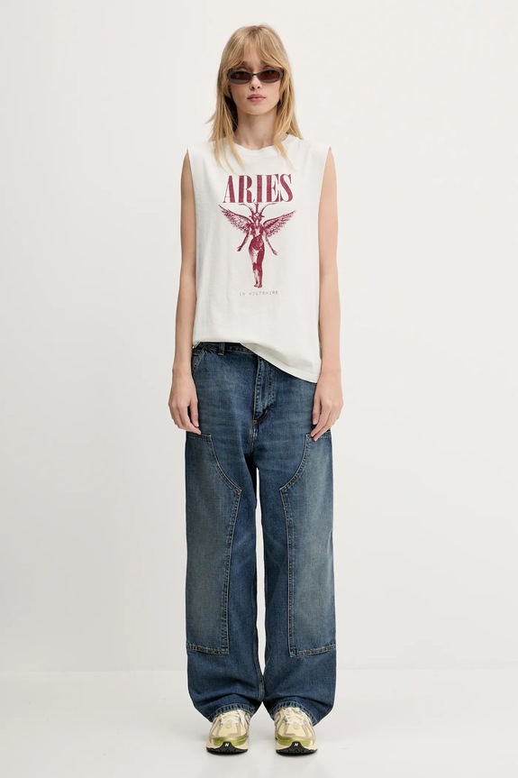 Aries tricou din bumbac Destroyed 69 SS Tee AR6006903