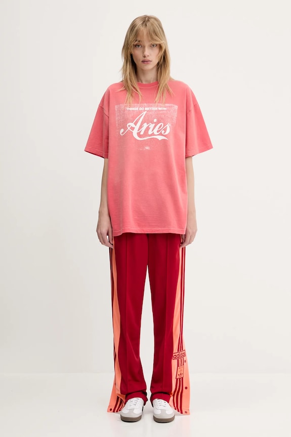 Aries tricou din bumbac Sunbleached Cola SS Tee AR6262203