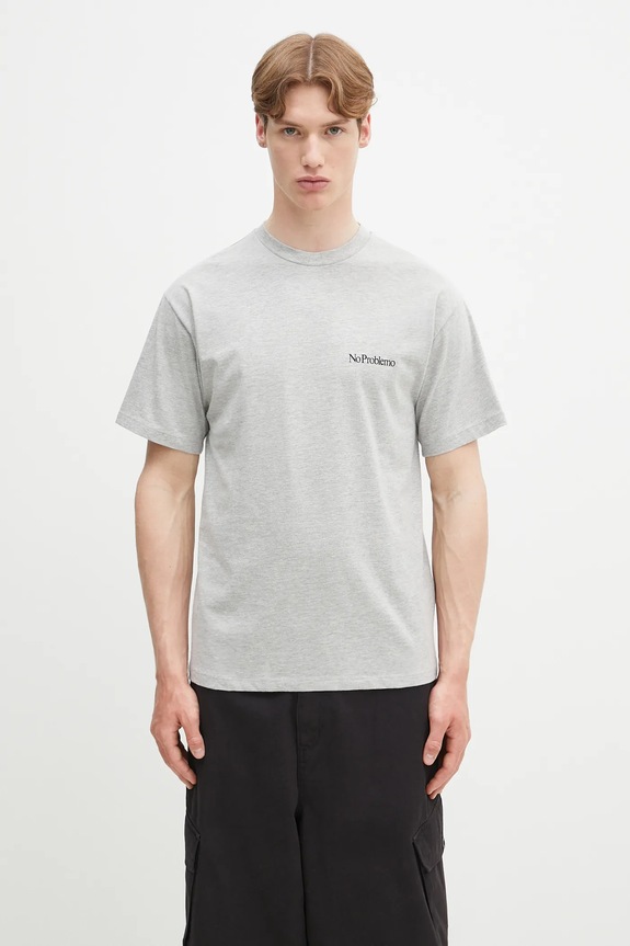 No Problemo t-shirt bawełniany Mini Problemo SS Tee nadruk szary NP6000903