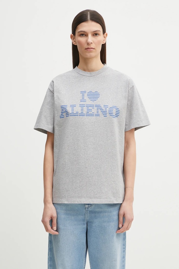 No Problemo t-shirt I Heart SS Tee NP60001303 szary SS25