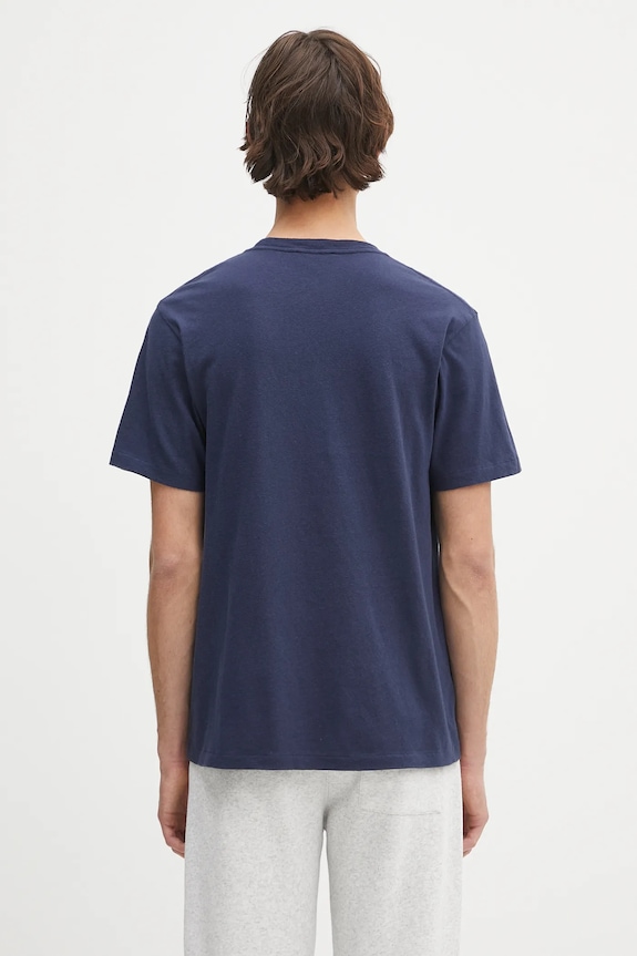 Sporty & Rich t-shirt in cotone Bh Crest Soft TO089626256BL106 blu navy