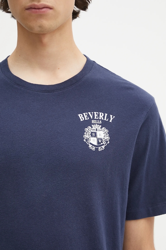 Sporty & Rich t-shirt in cotone Bh Crest Soft TO089626256BL106
