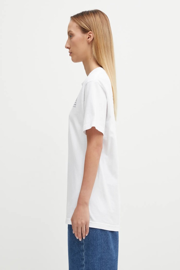 Sporty & Rich tricou din bumbac Invitational alb TO043621168WH01