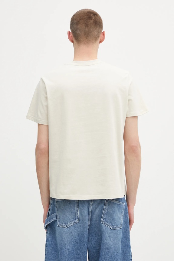 Fjallraven tricou din bumbac Heavy Classic T-shirt F87105 bej
