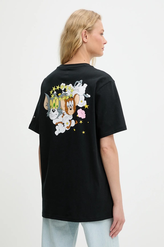 Converse t-shirt in cotone Converse x Tom & Jerry 10028755.A01 nero