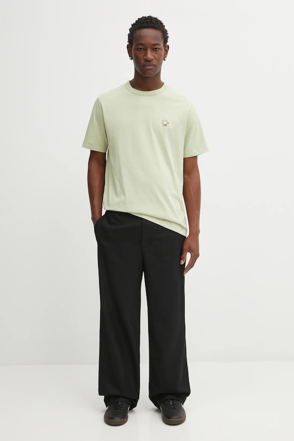 Café Kitsuné t-shirt in cotone Barista Fox Patch Relax CKNU00102KJ7014