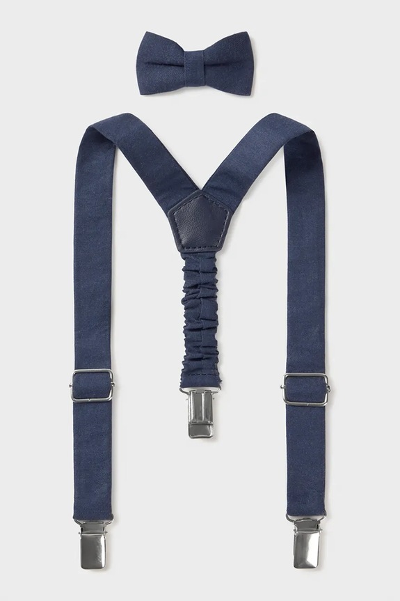 Mayoral bretelle e papillon per bambini blu navy 10161.3A.Baby.PPY2