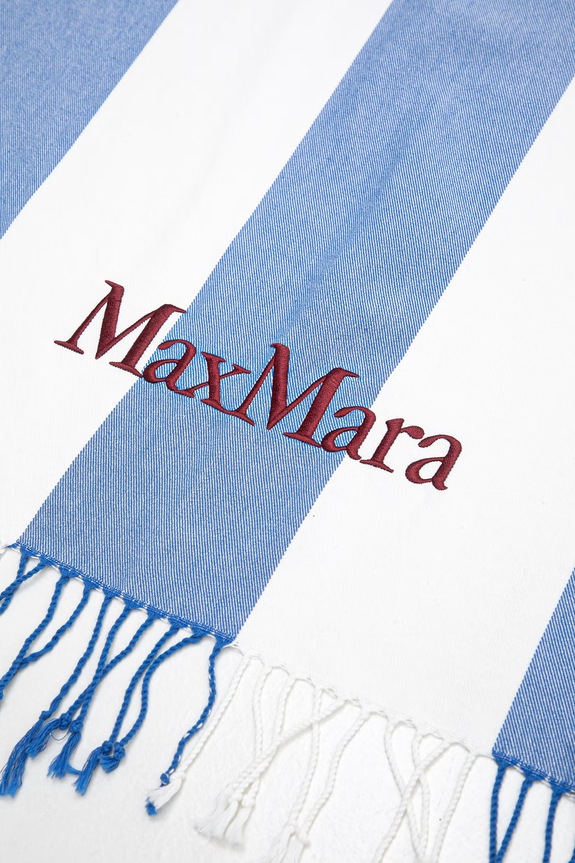 Kiegészítők Max Mara Beachwear Strandtörülköző pamut RECENTE 2616591019600 fehér
