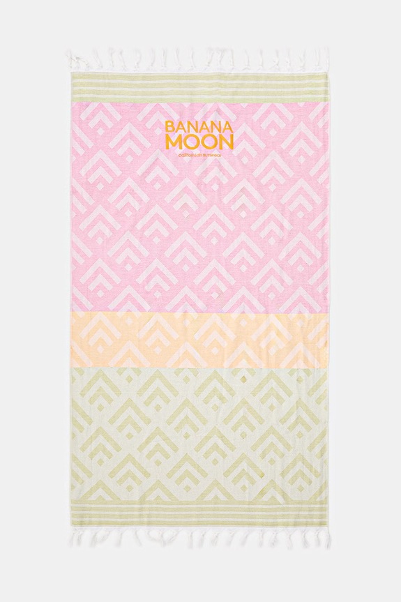 Banana Moon ręcznik plażowy bawełniany Mello różowy RIMBAY.MELLO