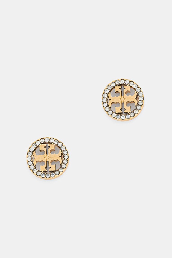 Ogrlica in uhani Tory Burch Miller Pave 2-pack 177663.783 zlata SS26