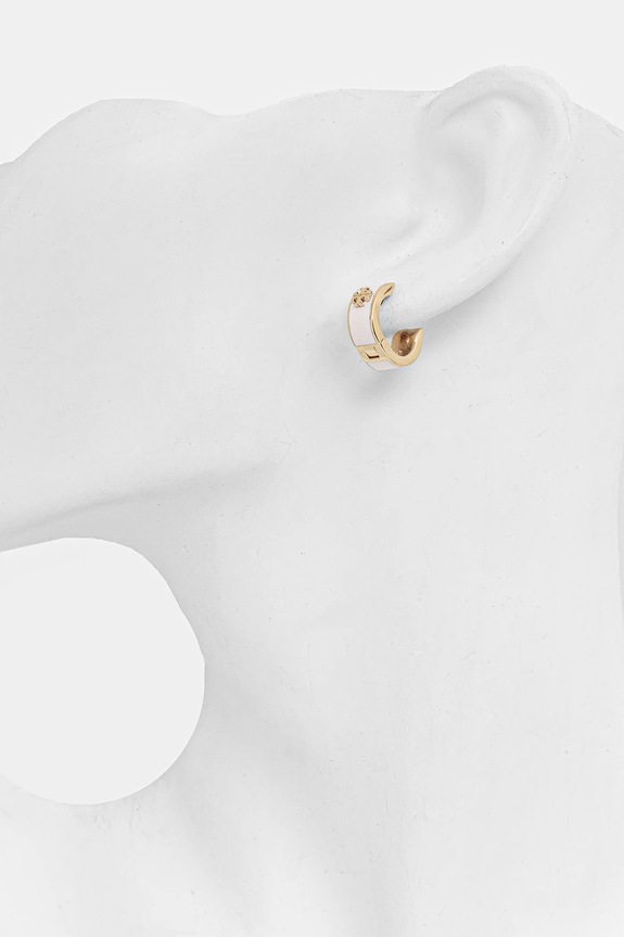 Accessori Tory Burch orecchini Kira Huggie 171094.650 rosa