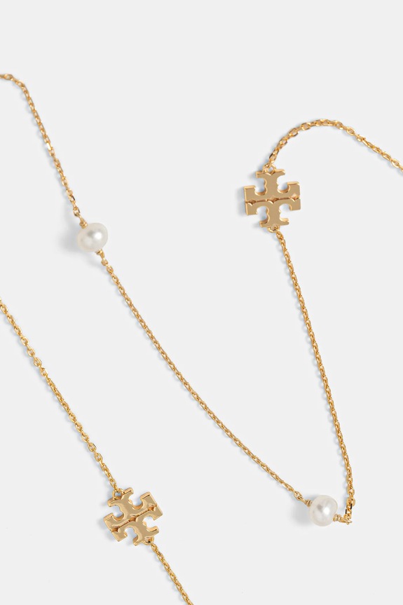 Pozlačena ogrlica Tory Burch Long Kira 157210.137 zlata SS26