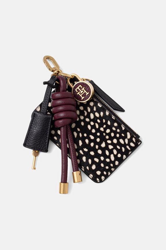 Tommy Hilfiger breloc de piele negru AW0AW18301