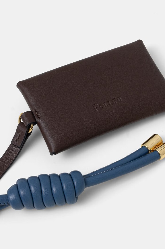 Kožená klíčenka Pollini PC5410PP1OQG2 hnědá SS26