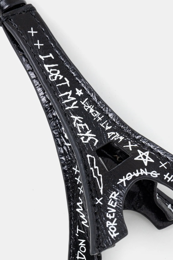 Doplnky Kožená kľúčenka ZADIG&VOLTAIRE LWOG02311 čierna