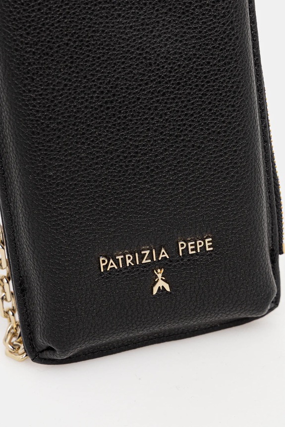 Kožený obal na telefón Patrizia Pepe čierna 8Q0029.L001