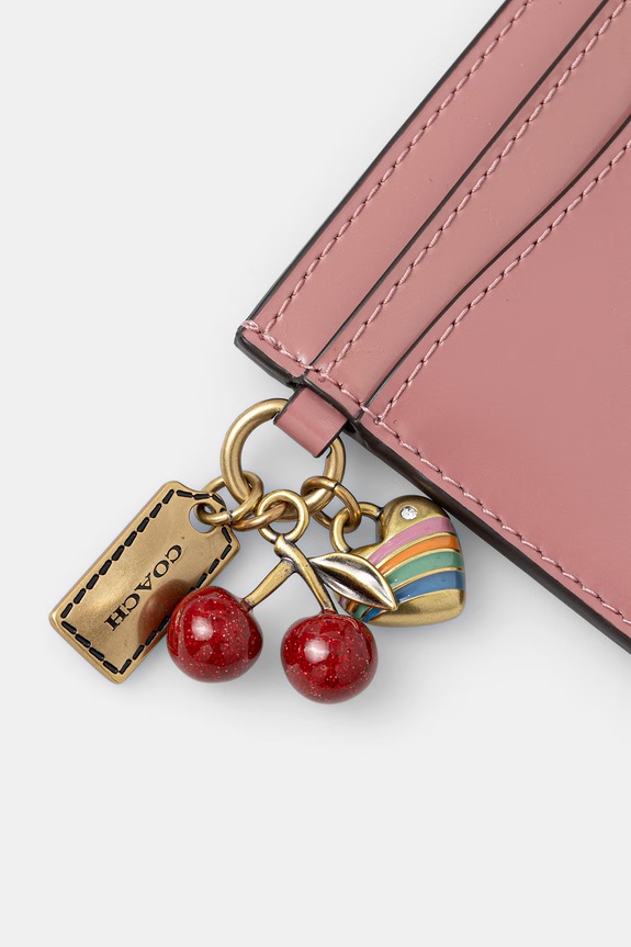 Coach etui na karty damskie skórzane CCY14 różowy SS26