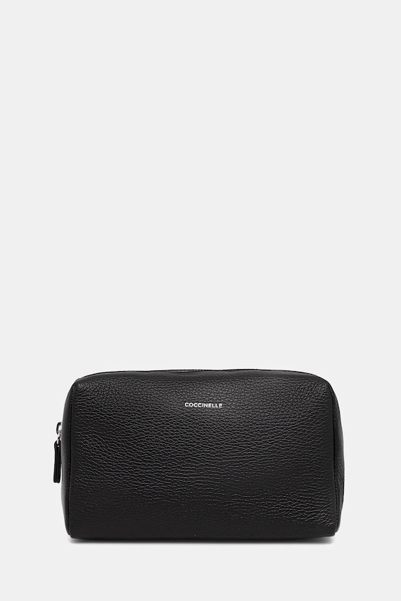 Kožená kozmetická taška Coccinelle SOFT čierna E5.MUK.95.G0.02