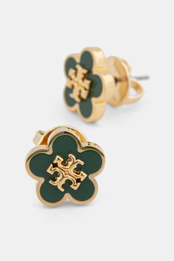 Naušnice Tory Burch Forger Me Not 147151 zelena SS26