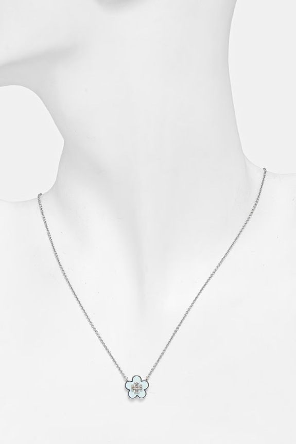 Dodatki Ogrlica Tory Burch Forger Me Not 147287 srebrna