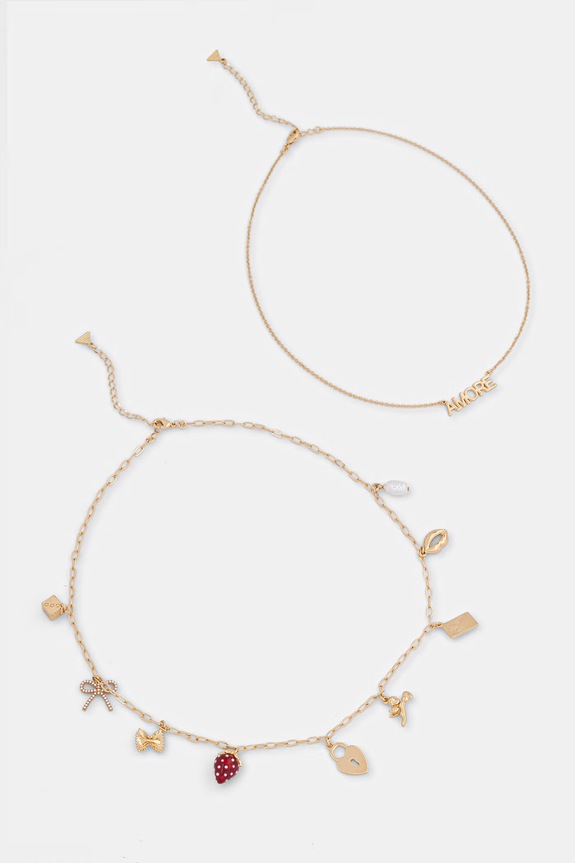 Aldo collana LOVECHARMED pacco da 2 altro oro LOVECHARMED.600