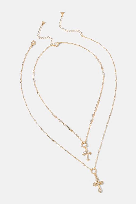 Aldo collana RAVENE pacco da 2 zircone oro RAVENE.972