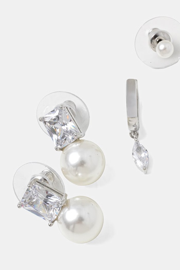 Сережки Aldo AURELIIE 3 шт AURELIIE.102 серебрянный SS26