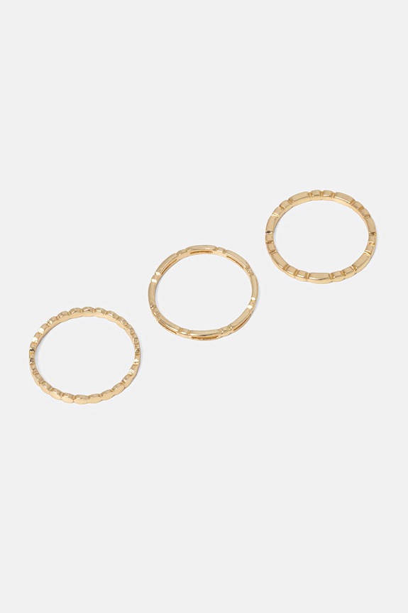 Δαχτυλίδι Aldo VANESSSA 3-pack 3-pack χρυσαφί VANESSSA.710