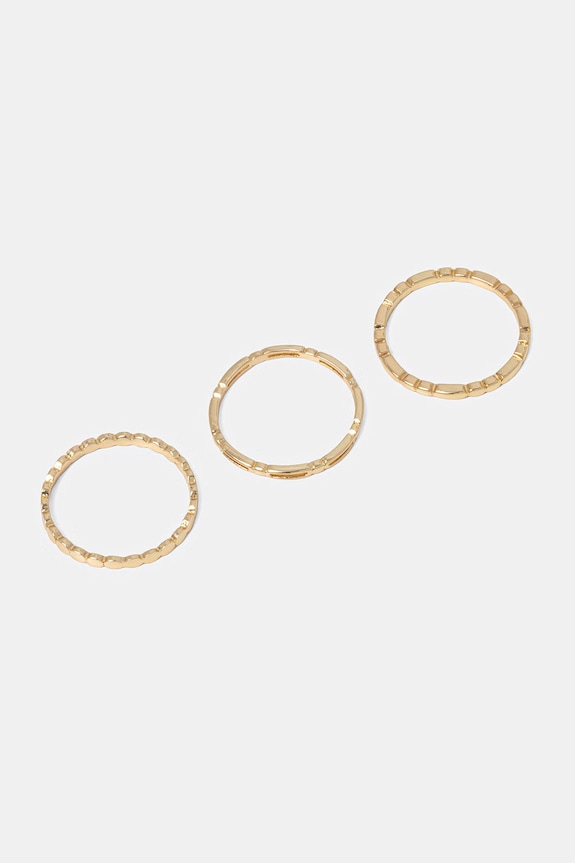 Δαχτυλίδι Aldo VANESSSA 3-pack 3-pack χρυσαφί VANESSSA.710