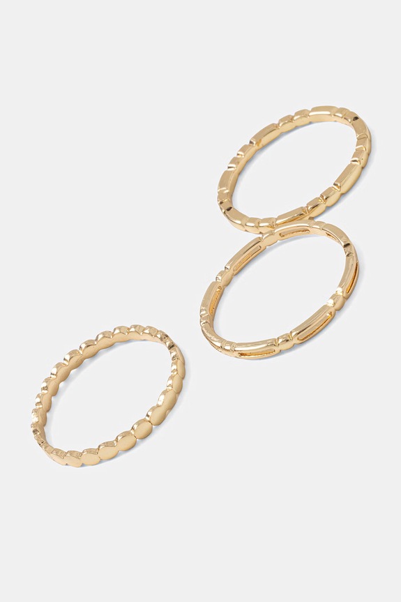 Δαχτυλίδι Aldo VANESSSA 3-pack VANESSSA.710 χρυσαφί SS26
