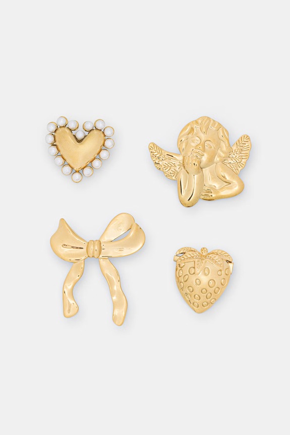 Broš Aldo VALENTIINNA 4-pack zlatna VALENTIINNA.972
