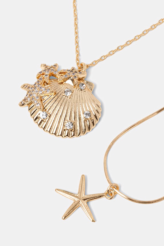 Aldo Collana da donna in metallo con zirconia SEACHARMSIE pacco da 2 SEACHARMSIE.972 oro SS26
