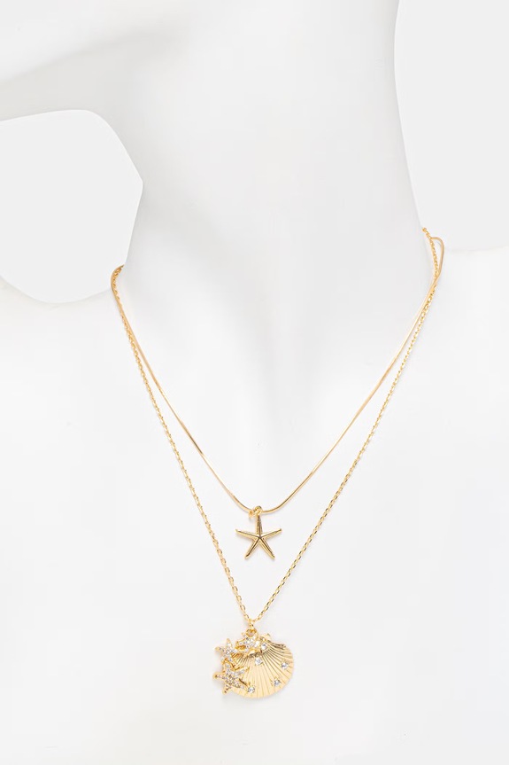Accessori Aldo Collana da donna in metallo con zirconia SEACHARMSIE pacco da 2 SEACHARMSIE.972 oro