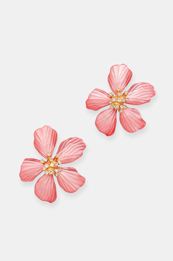 Aldo náušnice dámske kovové CAMMELIA ružová CAMMELIA.680