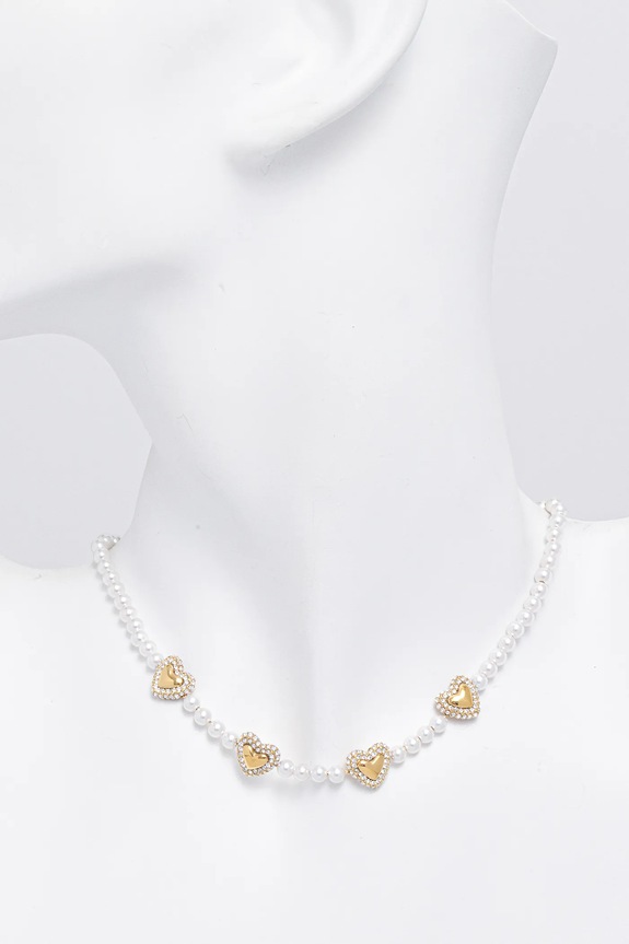 Αξεσουάρ Κολιέ Guess BELOVED JUBN06.005JW λευκό