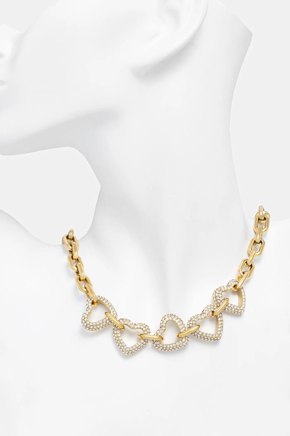 Dodaci Ogrlica Guess BELOVED JUBN06.010JW zlatna