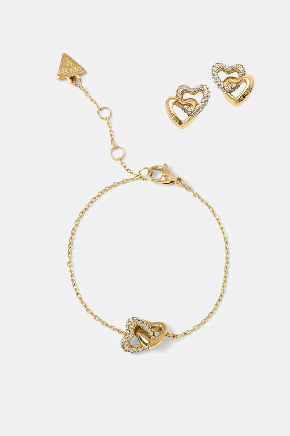 Guess bracciale e orrecchini BELOVED altro oro JUBS06.000JW
