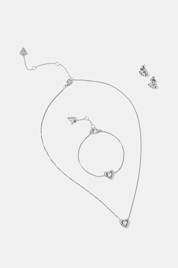 Guess collana, bracciale e orecchini BELOVED altro argento JUBS06.005JW
