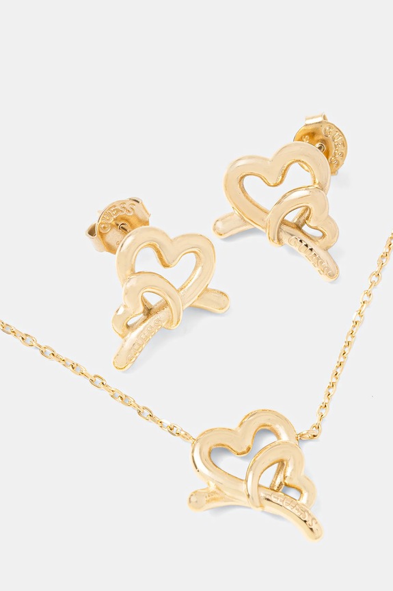 Guess collana e orrechini LOVE BITES JUBS06.010JW oro SS26