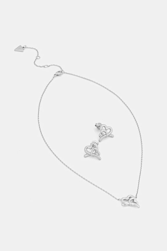 Guess collana e orrechini LOVE BITES altro argento JUBS06.010JW