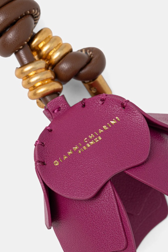 Kožená kľúčenka Gianni Chiarini PC.DESERT.FLOWER.02 ružová SS26