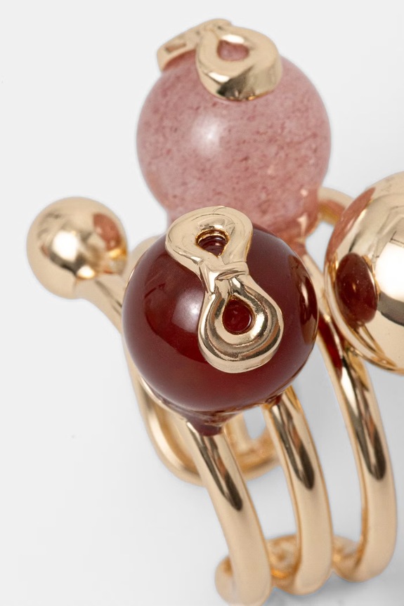 Akcesoria Twinset pierścionek damski metalowy 261TO5023 złoty