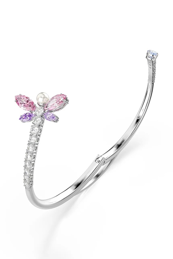 Swarovski ženska kovinska zapestnica s kubičnim cirkonijem Ariana Grande x Swarovski 5737401 srebrna