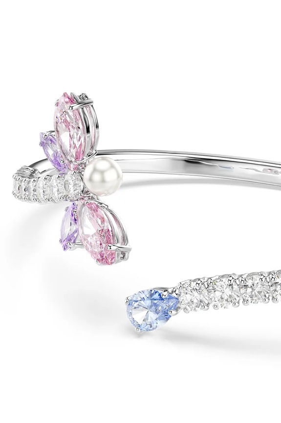 Dodatki Swarovski zapestnica ženska kovinska Ariana Grande x Swarovski 5737402 srebrna