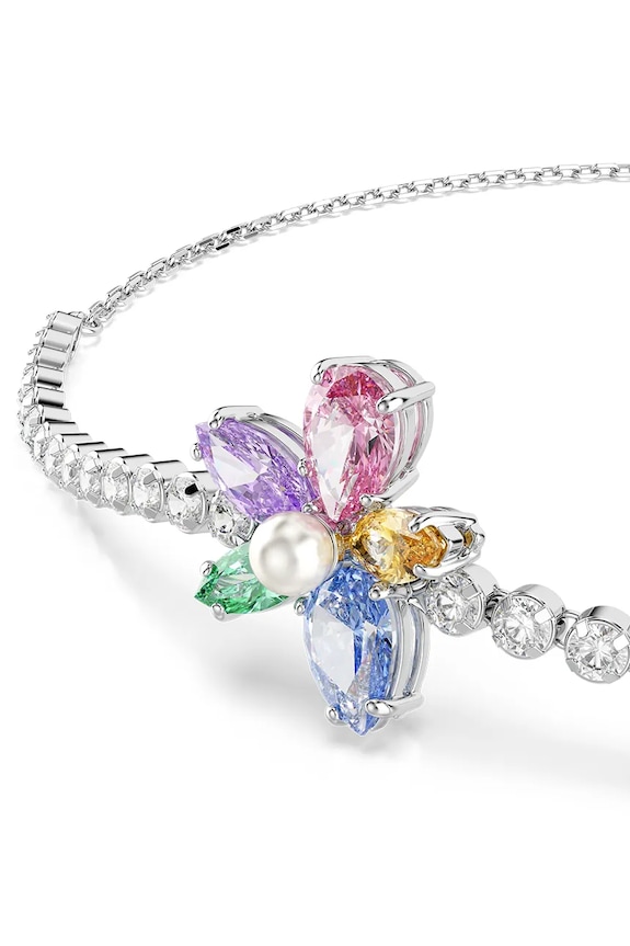Αξεσουάρ Swarovski Βραχιόλι γυναικείο μεταλλικό Ariana Grande x Swarovski 5749187 ασημί